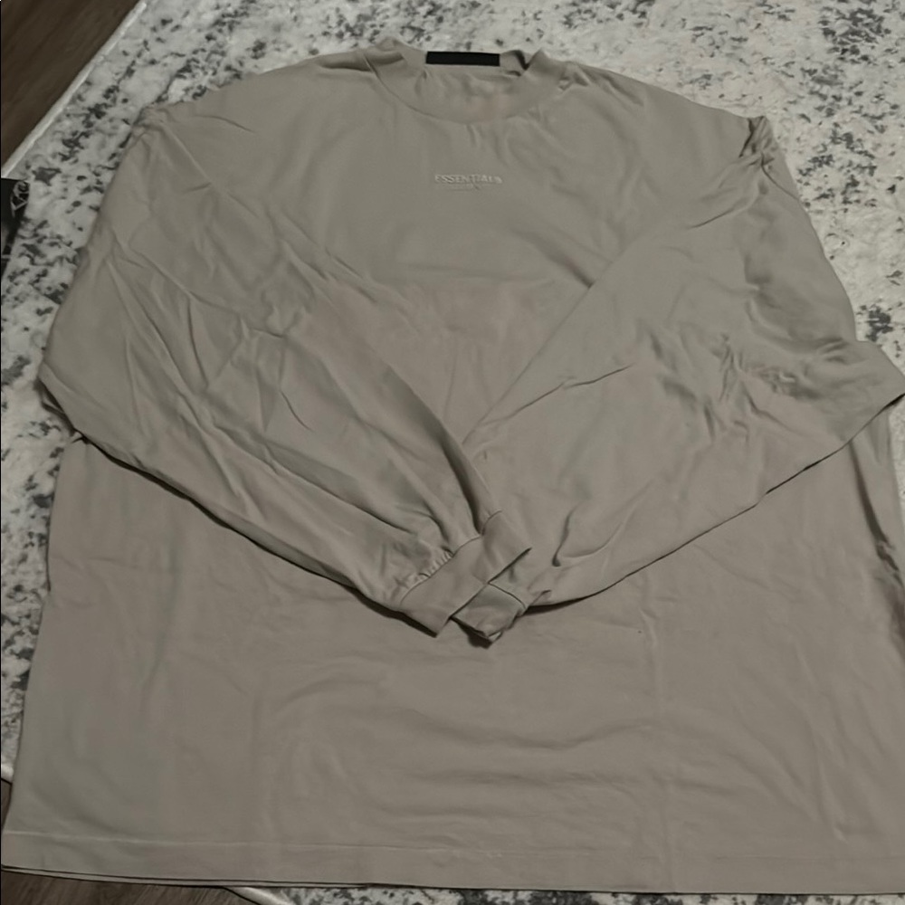 Essentials Taupe Long Sleeve Shirt